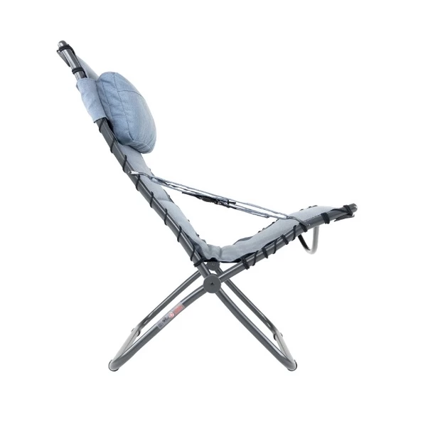 Crespo Tex Comfort AP-262 Loungestoel - Blauw 6 Crespo Tex Comfort AP-262 Loungestoel - Blauw - Afbeelding 4