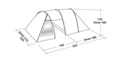 Easy Camp Galaxy 300 Rustic Green Tunneltent - 3 Personen 17 Easy Camp Galaxy 300 Rustic Green Tunneltent - 3 Personen -Sport Buitenkamperen 120390 galaxy 300 rustic green drawing perspective2