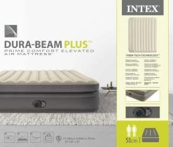 Intex Prime Comfort Luchtbed - Queensize - Ingebouwde Elektrische Pomp -Sport Buitenkamperen 1621 1900 64164nd pkg 2023 300