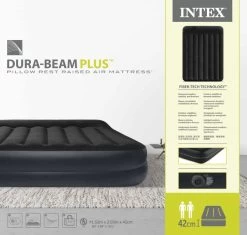 Intex Pillow Rest Raised Luchtbed - Queensize - Ingebouwde Elektrische Pomp -Sport Buitenkamperen 1810 1900 64124nd pkg 2023 300