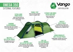 Vango Omega 350 Tunneltent - 3 Persoons - Groen 15 Vango Omega 350 Tunneltent - 3 Persoons - Groen -Sport Buitenkamperen 1900 1783 omega 350 5