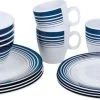 Bo-Camp Melamine Serviesset - 16-delig - Wit/Blauw 2 Bo-Camp Melamine Serviesset - 16-delig - Wit/Blauw -Sport Buitenkamperen 6181079 resultaat
