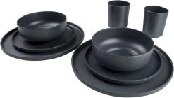 Bo-Camp Patom Melamine Serviesset - 16-delig - Antraciet -Sport Buitenkamperen 679 1200 6181462 02