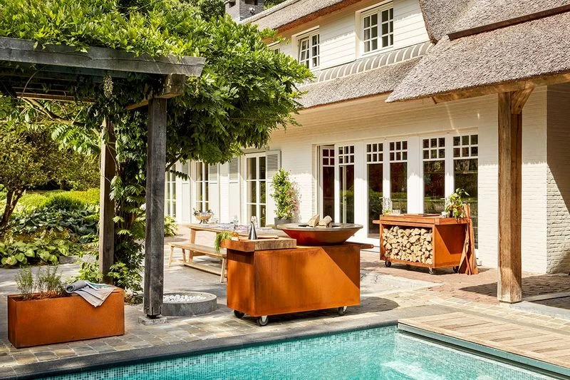 OFYR Island Corten 100 Pro Teak Wood 5 OFYR Island Corten 100 Pro Teak Wood - Afbeelding 3