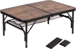 Bo-Camp Industrial Decatur 90 X 60 Campingtafel - Zwart/houtlook -Sport Buitenkamperen 900 1186 1404200 03