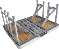 Bo-Camp 136 X 85 Inklapbare Picknicktafel - Bamboe -Sport Buitenkamperen 900 1350 1404800 05
