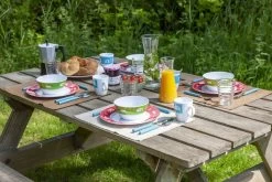 Bo-Camp Happy Camp Melamine Serviesset - 12-delig -Sport Buitenkamperen 900 1350 6181380 07