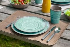 Bo-Camp Halo Melamine Serviesset - 12-delig - Aqua -Sport Buitenkamperen 900 1350 6181392 06