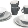 Bo-Camp Melamine Serviesset - 16-delig - Grijs -Sport Buitenkamperen 900 1358 6181274