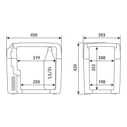 Dometic TropiCool TCX 21 Elektrische Koelbox - 20 Liter 24 Dometic TropiCool TCX 21 Elektrische Koelbox - 20 Liter -Sport Buitenkamperen 900 900 tc21fl 9105302085 p400 t400