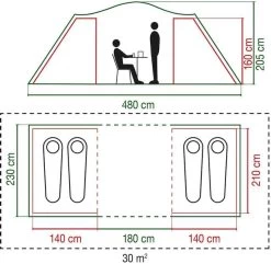 Coleman Spruce Falls 4 Vis-a-vis Tent - 4 Persoons -Sport Buitenkamperen 900 917 spruce falls 7