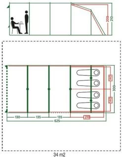 Coleman Vail Long Tunneltent - 4 Persoons -Sport Buitenkamperen 972 1900 coleman vail long tunneltent 4 persoons 4