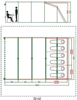 Coleman Vail Long Tunneltent - 6 Persoons -Sport Buitenkamperen 972 1900 coleman vail long tunneltent 6 persoons 2