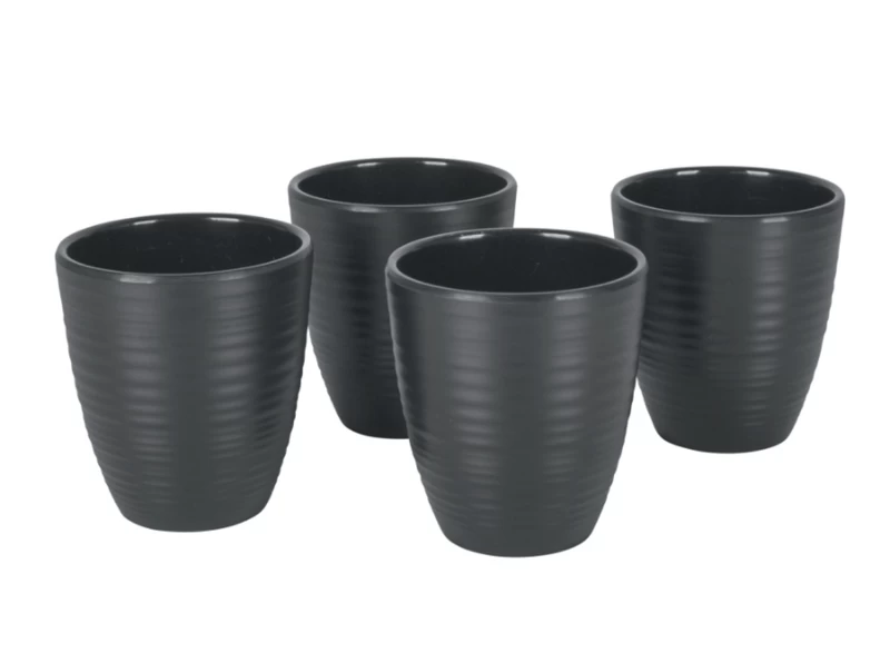 Bo-Camp Orville Melamine Serviesset - 16-delig - Antraciet 6 Bo-Camp Orville Melamine Serviesset - 16-delig - Antraciet - Afbeelding 4