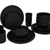 Bo-Camp Patom Melamine Serviesset - 16-delig - Zwart 2 Bo-Camp Patom Melamine Serviesset - 16-delig - Zwart -Sport Buitenkamperen bo camp patom zwart