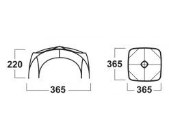 Husky Broof L Partytent -Sport Buitenkamperen broofl afmetingen