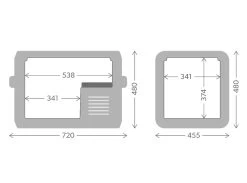 Dometic CFX3 55IM Compressor Koelbox - 53 Liter -Sport Buitenkamperen cfx3 55im