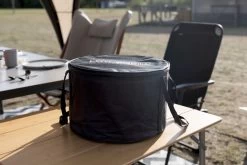 LotusGrill XL Hybrid Houtskoolbarbecue - Rood -Sport Buitenkamperen lotusgrill in hoes