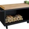 OFYR Mise En Place Table 135 PRO Black - Teak Wood -Sport Buitenkamperen mise en place table pro black tw