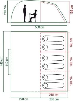 Coleman Vespucci 6 Tunneltent - 6 Persoons -Sport Buitenkamperen vespucci 6 2000019538 1 resultaat