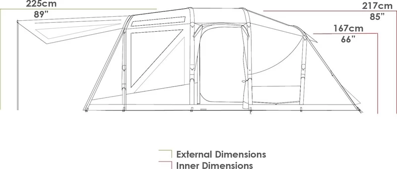Zempire Aero TL Pro Opblaasbare Tent - 5 Persoons 18 Zempire Aero TL Pro Opblaasbare Tent - 5 Persoons - Afbeelding 16