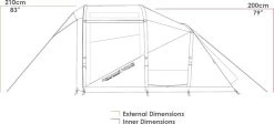 Zempire Evo TS Opblaasbare Tent - 4 Persoons -Sport Buitenkamperen zempire evo ts opblaasbare tent 4
