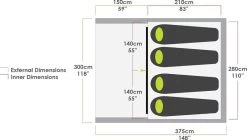 Zempire Evo TS Opblaasbare Tent - 4 Persoons -Sport Buitenkamperen zempire evo ts opblaasbare tent 7