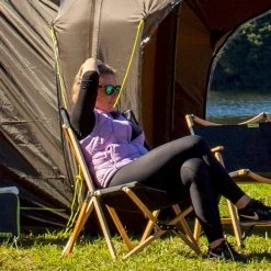 Zempire Roco Lounger V2 Vlinderstoel - Zwart -Sport Buitenkamperen zempire roco lounger v2 vlinderstoel zwart 1